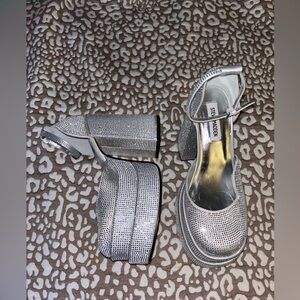 Steve Madden Charlize-R Rhinestone platform heels
